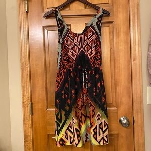 Sleeveless Knee-length Dress - vibrant colors